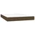 Greatstore Box spring postelja z vzmetnico temno rjava 140x200 cm blago