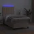 Vidaxl Box spring postelja z vzmetnico LED kapučino 90x190 cm