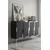 Hanah Home komoda Seza 120, 120 cm, antracit / srebrna