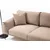 Atelier del Sofa Ugaona garnitura Leo 90x65x255cm Siva