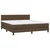 Vidaxl Box spring postelja z vzmetnico temno rjava 180x200 cm blago