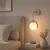 Opviq zidna lampa GEDIK-20445-A, 1 × E27, siva