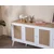 Hanah Home Konzola Mount, 80x180x41 cm, Bela-hrast