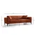 Atelier del Sofa Trosed na razvlačenje Horizon 95x77x230cm Bronzani