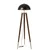 Aberto Design Podna lampa Stil, 165 cm, E27, Tamnobraon