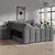 Boxspring Krevet Elysia 160/220 cm , tamnosiva