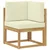 Set vanjskih sofa s jastukom 7 pcs Bijela i krem Poliester