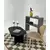 Hanah Home Klub sto Leo Large, 110x42x60 cm, Crni