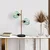 Opviq Stona lampa Benek-15-14565, 36x18x58 cm, IP20, Zlatno-zelene boje