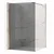Stena za prhanje Rea Flexi Grey/Brush Copper 110