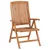 Vrtni blagovaonski set od 5 dijelova 160x80 cm masivno tikovino drvo
