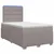 vidaXL Postelja boxspring z vzmetnico Taupe 120 x 190 cm Blago