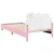 Krevet za djecu s uzglavljem Ružičasta 80 x 200 cm PU