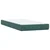 Vidaxl Box spring postelja z vzmetnico temno zelena 80x220 cm žamet