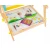 Kruzzel Dvostranska lesena risalna tabla 65cm + krede