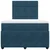 Vidaxl Box spring postelja z vzmetnico temno moder 120x190 cm žamet