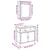 Vidaxl Komplet pohištva za kopalnico 2 szt. Rjava Konstruiran les