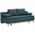 Carryhome BOXSPRING ZOFA, barve petroleja tekstil