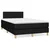 Vidaxl Box spring postelja z vzmetnico črna 120x190 cm blago