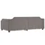 Greatstore Izvlečna dnevna postelja temno taupe 80x200 cm blago