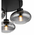 Plafonska svetiljka Shaun E27 maks. 3x40W fi 40x24cm crna Globo