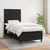 Vidaxl Box spring postelja z vzmetnico črn 90x190 cm blago