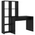Stol s policom Crni hrast 138,5 x 55 x 143 cm Konstruirano drvo