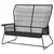 TALLSKÄR Sofa dvosed,spolja, boja antracita