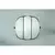 SIRU - Zidna lampa CAGE, 1xGX53/10W/230V, 20 cm, crna/bela, venecijansko staklo