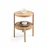 Hanah Home pomoćni sto Milan Yuvarlak 45, 45 cm, hrast