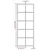 Zidna ogledala 2 kom crna 100 x 40 cm metalna