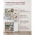 Songmics Kuhinjski omarica 40x76x1821 cm Bela