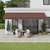 vidaXL Avtomatsko zložljiva tenda rjava 600x300 cm