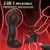 SuperLove Inflatable Prostate Massager Anal Lock with Remote Black