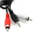 shumee Adapter 3,5 mm moški vtičnica na 2 x moški RCA činč 1 m