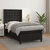 Vidaxl Box spring postelja z vzmetnico črna 90x190 cm umetno usnje