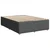Vidaxl Box spring postelja z vzmetnico temno siva 140x200 cm blago