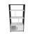 Hanah Home Polica za kuću Valero, 60x120x29,6 cm, Belo-crna