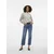 VERO MODA Pulover VMLEAF  svetlo siva