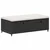 Set vanjskih sofa 4 pcs Crna i krem-bijela Poliratan i Akacija