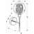 Ozzo Zidna Lampa 1X40W E14 Chrome Transpoarent Glass
