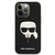 Originalna maska Karl Lagerfeld Karls Head Saffiano za iPhone 13 Pro - crna