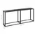 Konzolni stol crni 180 x 35 x 75,5 cm od kaljenog stakla
