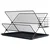 Vilde 150622 - Crni metalni ocedjivac za sudove 45x32x25.5 cm