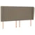 Vidaxl Box spring postelja z vzmetnico taupe 200x200 cm blago