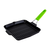 Square grill pan, cast iron, 24 x 24 cm, green handle - LAVA