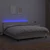 Vidaxl Box spring postelja z vzmetnico LED krem 180x200cm umetno usnje