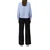 s.Oliver BLACK LABEL Bluza svetlo modra/bela