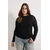 Trendyol Curve Ženska bluza Tbbss26Af00026, Crna