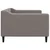 Vidaxl Raztegljiva postelja taupe 90x200 cm blago